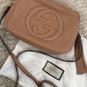 Gucci Brown Leather Crossbody Bag
